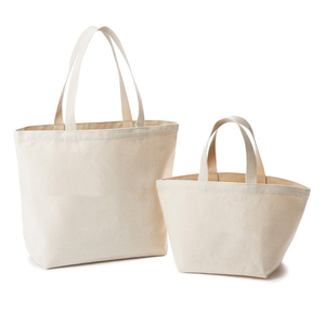 Sac fourre-tout en coton biologique format A4 avec logo personnalisé, poche et bandoulière, motif lettres sur toile, sac de shopping - Product Image 3