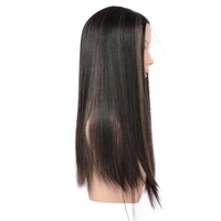 Vente directe usine : Cheveux humains vierges chinois pour perruques Lace Front, base transparente, longueurs variées, tailles de bonnet petites et grandes, densité 150%