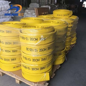 Hoge kwaliteit NBR platte slang 4" 6" 8" 30 <span class=keywords><strong>m</strong></span> 60 <span class=keywords><strong>m</strong></span> lengte versterkt met polyester garen voor landbouw irrigatie en brandbestrijding - Product Image 6