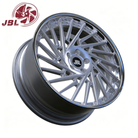 Nuevas llantas de aleación de aluminio JBL de 18-26 pulgadas, de dos piezas, con labio remachado multirradio de 20mm/25mm, PCD 5x112/114.3/120 para Camaro Challenger