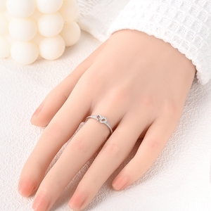 Bague en argent sterling 925, classique, tendance sur TikTok, bijoux au design unique, adaptée aux mariages, aux fiançailles et aux anniversaires - Product Image 5
