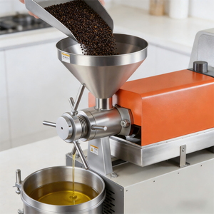 מכונת מיצוי שמן בכבישה קרה מיני אוטומטית בעלת תפוקה גבוהה של שמן בוטנים, שומשום וזית לעסקים קטנים - Product Image 2