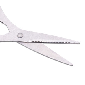 Stainless Steel <b>Kitchen</b> <b>Scissors</b> Straight Head Black Handle Home Use Food Cutting Shears Heavy Duty - Product Image 2