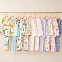 Ensemble de pyjamas pour bébé fille à manches longues, doux et confortable, vente en gros, pyjamas pour bébé garçon en coton biologique à manches longues pour l'hiver