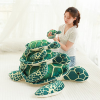 Vente en gros usine 20/40CM Peluche tortue de mer de simulation, coussin animal marin, jouet en peluche tortue