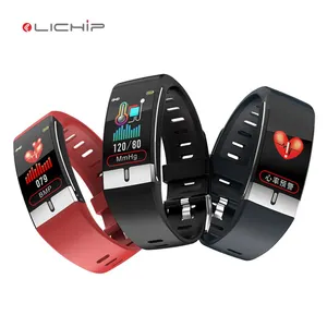 LICHIP L255 vücut sıcaklığı akıllı saat su geçirmez çocuk bilek bandı ekg PPG e66 kalp hızı bilezik smartwatch