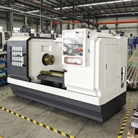 Tour CNC de précision haute qualité Mini CK6140, tour horizontal à moyenne charge avec contre-plate hydraulique et banc plat