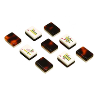 Table de Mahjong portable en acrylique couleur écaille de tortue, style américain, origine Taixing, pour jeux de société en extérieur, vente en gros
