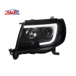 Feux avant YOUPEI modifiés, phares avant, phares LED noirs/fumés, projecteurs, kit DRL pour Toyota Tacoma 2005-2011 - Product Image 1