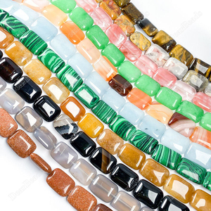 Mới Đến Đá Quý Hình Chữ Nhật Hạt Lỏng Lẻo, Turquoise Thạch Anh Nhiều Vật Liệu Hình Chữ Nhật Đá Hạt Cho DIY Đồ Trang Sức Làm - Product Image 1