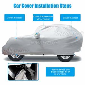 Funda Completa para Auto 190T para JEEP Wrangler 2/4 Puertas, Impermeable, Anti-UV, Protector Solar y Contra el Polvo, Color Plateado - Product Image 4