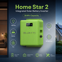 Système onduleur solaire intégré 1500W avec contrôleur MPPT 2.0096kWh pour la maison, les petites entreprises et la sauvegarde, avec prise en charge PAYGO
