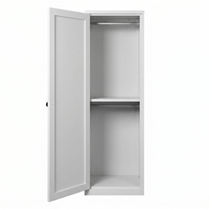 Armoire en acier élancée avec double tringle, gain de place, support de placard, prix usine, OEM, sans formaldéhyde, saine - Product Image 2