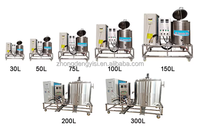 Tangki Pendingin Susu 50L 100L 200L 500L 1000L, Kulkas Industri, Mesin Pendingin Susu/Jus, Tangki Penyimpanan Susu dengan Mixer