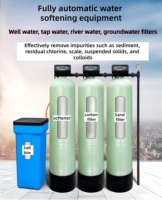 Adoucisseur d'eau commercial pour chaudière avec média filtrant 2000L/heure, système de traitement de l'eau dure, multi-tension (380V/220V/110V)