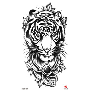 Tatuaje Temporal Personalizado al por Mayor 2025, Adhesivo de Tinta Negro para <span class=keywords><strong>Tatuajes</strong></span> de Medio <span class=keywords><strong>Brazo</strong></span>, Diseño de Serpiente, Tigre o Calavera para Hombre - Product Image 2