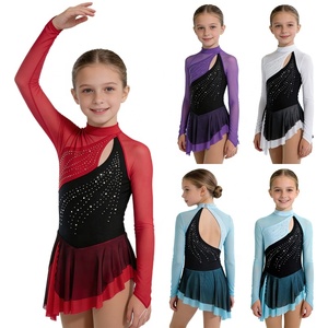 Costume de danse contemporaine <span class=keywords><strong>pour</strong></span> filles de 6 à 16 ans, robe à volants <span class=keywords><strong>pour</strong></span> spectacles sur scène, compétitions de danse - Product Image 1