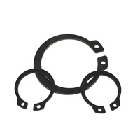 M6-M50 C Type Carbon Steel Retaining Rings Black Finish DIN471/GB894 Shaft Snap Rings External Circlip Design Heavy Industry Use