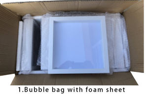 Bianco classico risparmio di denaro Shadow Box telaio con vetro <span class=keywords><strong>25x25</strong></span> CM colori personalizzabili per i bambini - Product Image 6