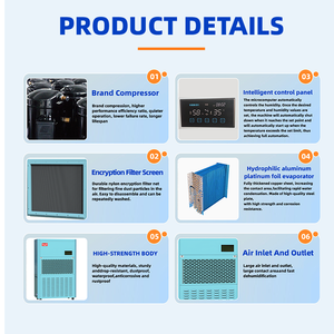 Déshumidificateur industriel électrique 380V 4500W 368L Capacité Appareils d'élimination de <span class=keywords><strong>l</strong></span>'<span class=keywords><strong>humidité</strong></span> Nouvelle technologie Usines de copeaux de bois - Product Image 3