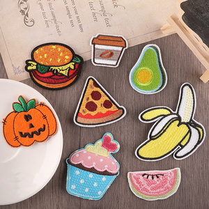 衣料品の刺繍ファストフードパッチに小さなサイズのファッション鉄 - Product Image 1