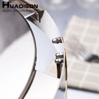 Huadison – présentoir de buffet en acier inoxydable, chauffe-plats
