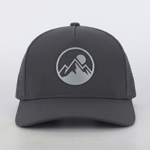 Cappellini da Baseball Impermeabili con Fori Tagliati al Laser, Cappelli Morbidi con Ricamo 3D, MOQ Minimo, Cappellino Perforato Regolabile con Ricamo Piatto per Uomo - Product Image 2
