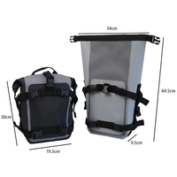 Tas Motor Air PVC OEM/ODM Hitam/Abu-abu 5-10L Cocok untuk Kebanyakan Model Motor Sport Ganda (Bumper Depan/Tas Samping)