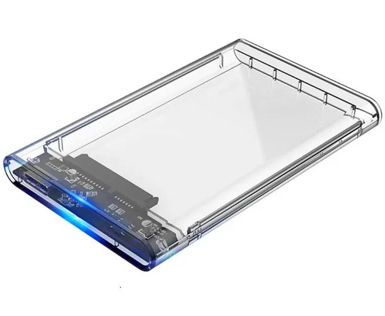 GB-2543 usb 3.0 hdd/ssd gabinete 2.5 ''hdd, parafuso transparente sem parafuso