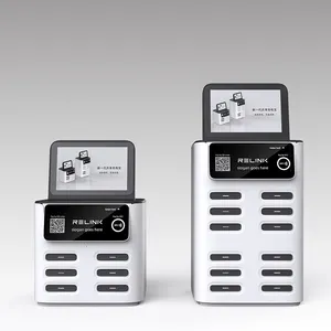 6slots Powerbank Rental Station POS Cell Phone Charging Kiosk Rent Portable Power Bank