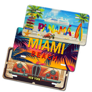 Plaques d'immatriculation de l'État de New York, États-Unis, en métal, impression 3D, logo personnalisé en usine, <span class=keywords><strong>aimant</strong></span> pour réfrigérateur - Product Image 4