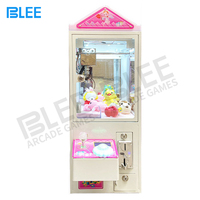 Blee Brand Factory Wholesale Coin Operated Indoor Mini Claw Machine Small Toy Crane Metal Frame 110V/220V 12-Month Warranty
