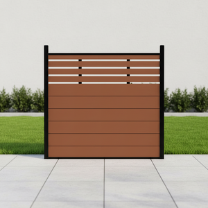 Recinzione in Legno Plastico Coestruso Trattato Chimicamente a Pressione, Rivestita in <span class=keywords><strong>PVC</strong></span>, <span class=keywords><strong>per</strong></span> Giardino Esterno Completamente Recintato - Product Image 2