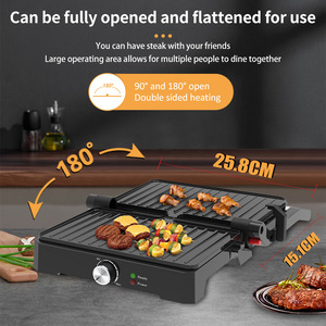 Máquina <span class=keywords><strong>para</strong></span> Desayunos de Alta Potencia con Placas Antiadherentes, Máquina <span class=keywords><strong>para</strong></span> Hacer Sándwiches con Calentamiento de Doble Cara y Rotación de 180 Grados - Product Image 3
