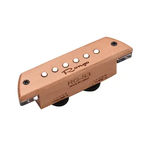 RG-S3 gitar akustik Pickup magnetik, Beech kayu pasif magnetik Soundhole Pickup tanpa baterai/pengeboran diperlukan