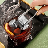 Accessoire de bar en gros glaçon réutilisable de haute qualité en acier inoxydable 304 pour les boissons rafraîchissantes au whisky et au cola