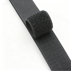 Factory Direct Non-adhesive <b>Sew</b> on Hook and Loop Tape Printed Reusable Nylon Black White Plain Fastener for <b>Bags</b> in Stock - Product Image 3