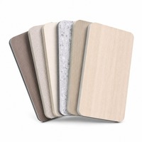 Panneau mural intégré en bois grainé résistant aux chocs pour la rénovation de toute la maison, projet hôtelier, décoration commerciale