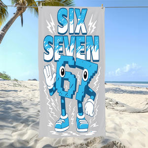 Toallas de Playa Modernas de Estilo Americano, Divertidas, con Estampado Personalizado, Absorbentes, de Secado Rápido, Libres de Arena, para Baño y Playa - Product Image 3