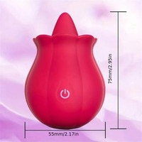 10-Gang Rosen-Sexspielzeug Zungen-Leckvibrator Oral-Nippel-Klitoris-Stimulator Massagegerät Erwachsenen-Sexspielzeug für Frauen