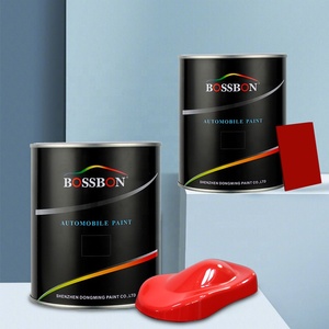 Posventa con servicio garantizado 2K Mezcla de colores de una sola etapa Tinter Carmine Acrílico Pintura de pulverización de automóviles Logotipo personalizado - Product Image 4