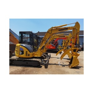 Excavatrice sur chenilles Komatsu PC55 d'occasion de haute qualité, équipement de construction hydraulique de taille moyenne - Product Image 3