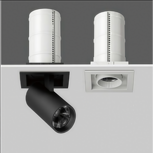 <span class=keywords><strong>Spot</strong></span> encastré en aluminium AC <span class=keywords><strong>220V</strong></span>, découpe de 95 mm, orientable télescopique, projecteur de plafond commercial COB - Product Image 2