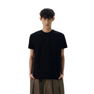 Camiseta de Manga Corta <span class=keywords><strong>PUEE</strong></span> de Algodón, Tejido Fresco y Duradero, Corte Recto, Color Sólido, para Hombre y Mujer - Product Image 1