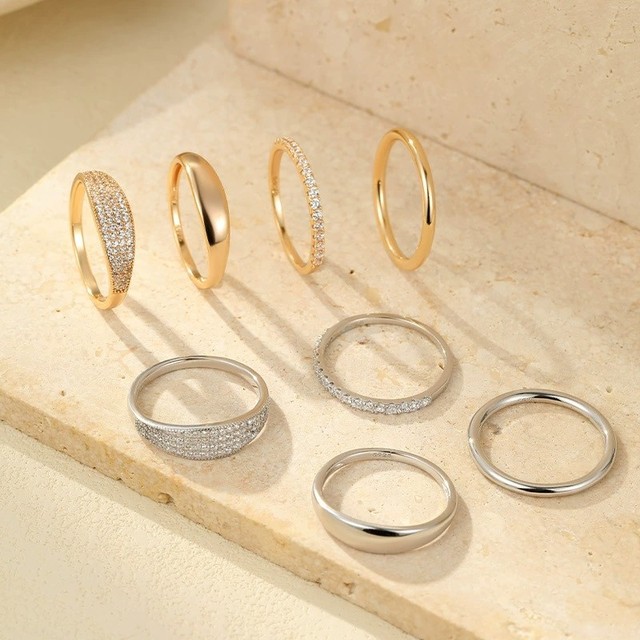 Fine S925 Sterling Silver Thin Stackable Silver Ring for Women Versatile Daily Wear Minimalist Ring Party Gift Factory Wholesale