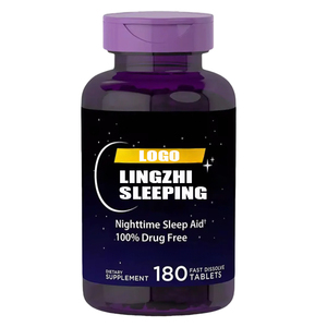 Tabletas de Ganoderma Lucidum Verde Antioxidante para Adultos OEM/ODM, Favorecen la Circulación Sanguínea, el Sueño y el Sistema Inmunitario - Product Image 1