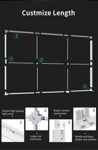 Sistema Modulare di Stand Espositivi Retroilluminati, Lightbox Pubblicitario a Forma di <span class=keywords><strong>L</strong></span>, Sistema di Esposizione OEM - Product Image 3