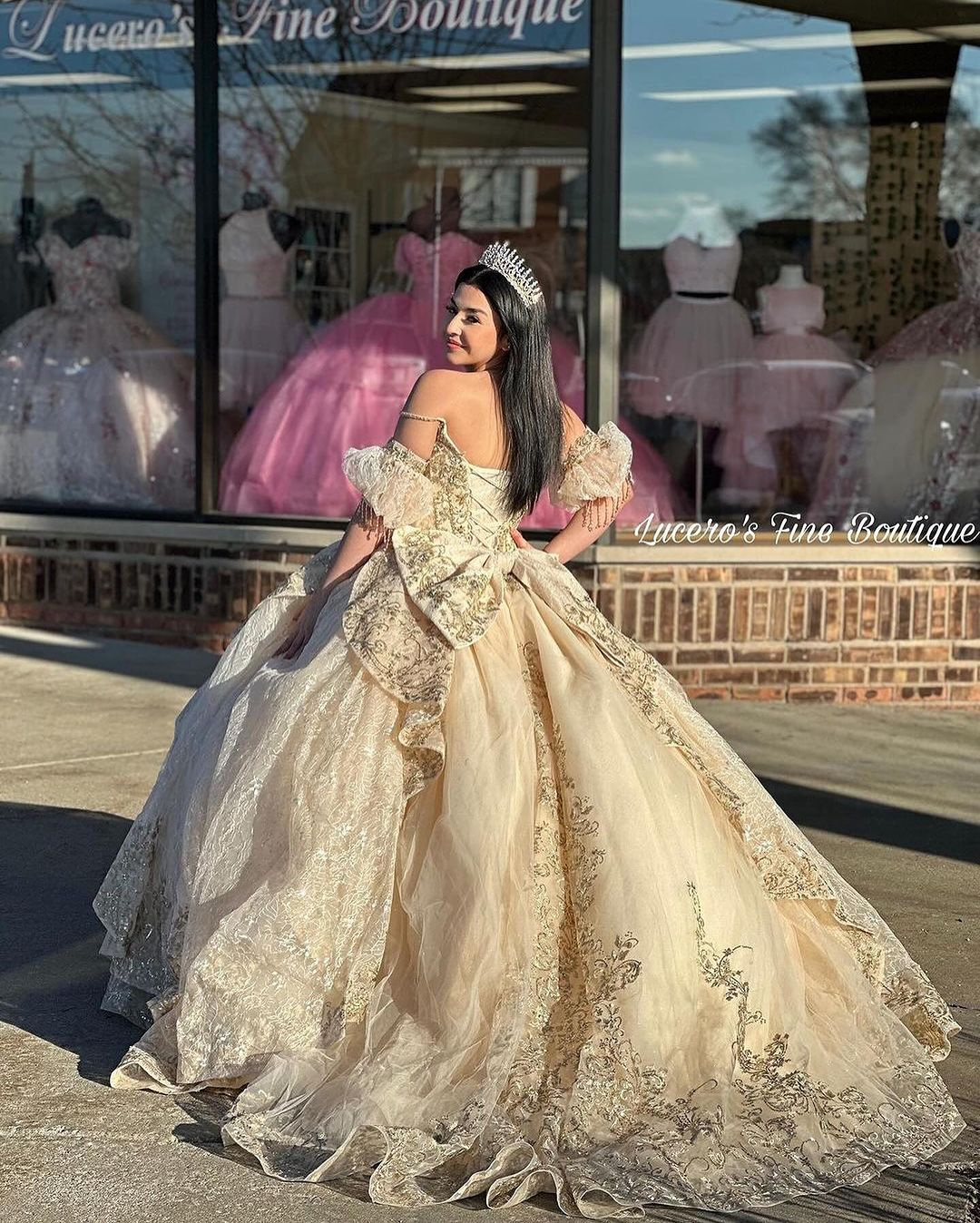 regazza quinceanera dress champagne