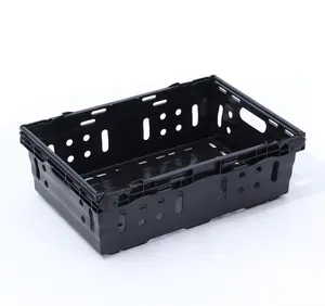 Hot selling collapsible 45L moving bins fruit vegetables plastic crates for sale