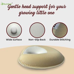 Almohada de bebé con soporte <span class=keywords><strong>para</strong></span> el cuello y la cabeza de espuma viscoelástica bonita personalizada de algodón colorido al por mayor <span class=keywords><strong>para</strong></span> la seguridad del sueño infantil - Product Image 3